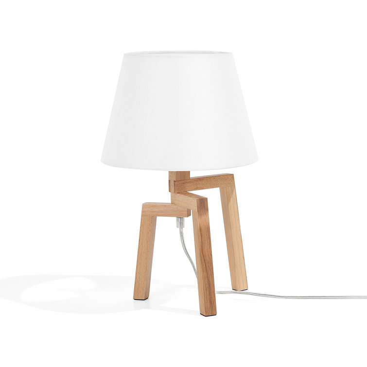 Oliver White Wooden Table Lamp Wayfair.co.uk